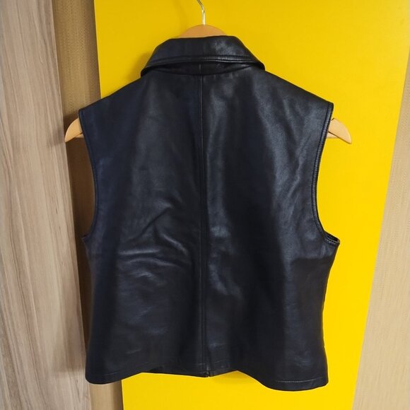 Vintage Serrano Leather Full Zip Soft Leather Vest M Classic Boho - Picture 5 of 5